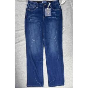 democracy curve equality straight leg jeans dark wash nwt size 10